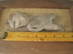 Authentic Pre- Columbian Artifact Mazatlan Mexico 7″ Figurine Mounted and Framed