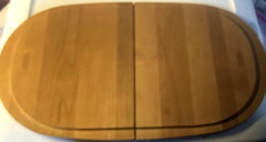 Longaberger WoodCrafts Lid-All-Amer Host Block Party/X-Lg Oval Picnic-Pre-owned