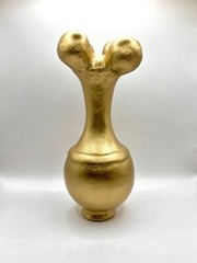 Poporo Rustic Golden in Hollow Clay, Quimbaya Culture