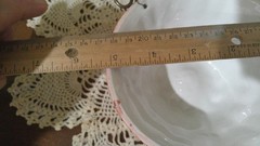 ABC MEDIUM RED ON WHITE WALL DECORATION APPROX. 5″ ACROSS