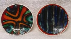 🔶️SIGNED RETRO VINTAGE SPACE AGE POOLE POTTERY PLATE MOD MODERNIST POP ATOMIC