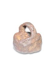 Authentic Ancient Roman Bucket-shaped Pendant Iron Amulet 2nd-4th Century AD 1g