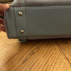 Longaberger Sisters Collection Blue Fold Over Purse