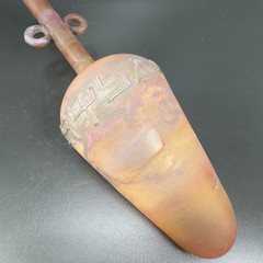 Egyptian Hand Blown Art Glass Vase Bottle Thin Lightweight Scavo Textured Glass