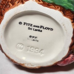 Fitz and Floyd 1994 FRUIT TANGO 10 oz Pineapple Creamer Sauce Serving Piece