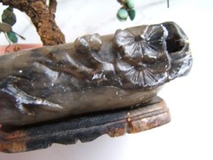 ANTIQUE CHINESE TURQUOISE GEMSTONE BONSAI TREE