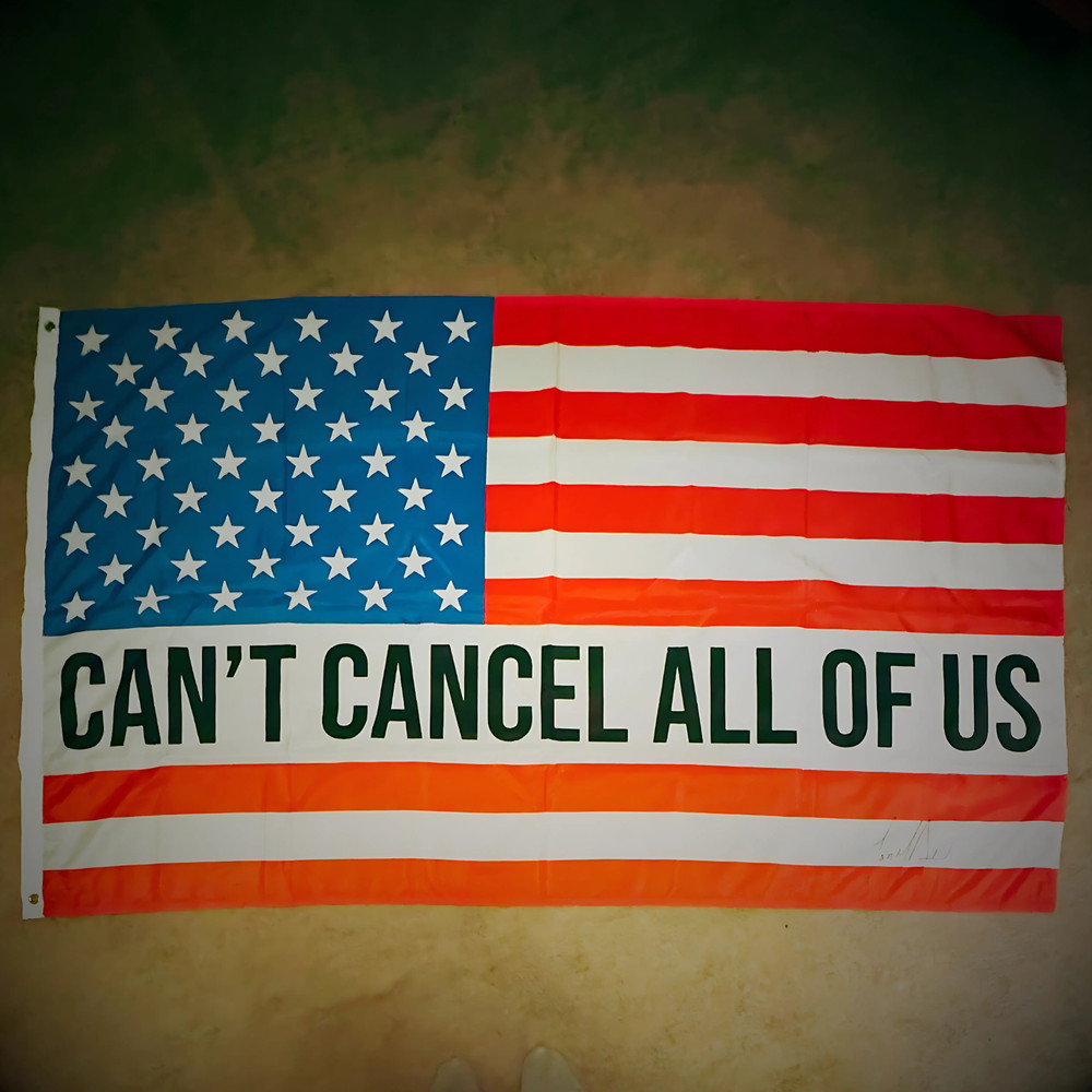 Tom MacDonald Signed Flag “Can’t Cancel All of Us” | Rare Autographed Limited