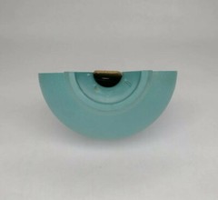 1990 Homco Plastic Wall Hanging Blue Pot Pitcher Vase