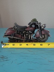 Vintage 1949 Motorcycle Resin Replica Figurine Popular Impots