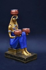 Authentic Ancient Egyptian Antiquities Horus Falcon Candle Holder Egyptian BC