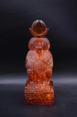 Rare Ancient Egyptian Antiquities Statue God Baboon Amber Stone Rare Egyptian BC