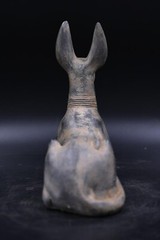 ANCIENT EGYPTIAN ANTIQUITIES UNIQUE EGYPTIAN STATUE ANUBIS GOD FUNERARY RITES