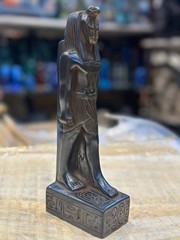 Solid Stone Ancient Egyptian Antiques Wadjet Uraeus Statue Artifact Figurine