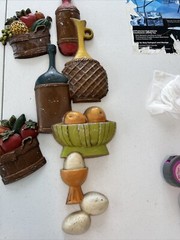 Vintage / 4 Piece/ Sexton Metal Wall Art from 1970’s Some Paint Chipping