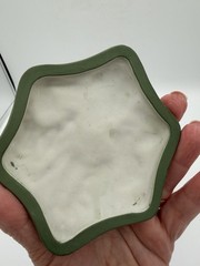 💚🏺 Vintage German Jasperware‑Style Green Trinket Box – Neoclassical Relief