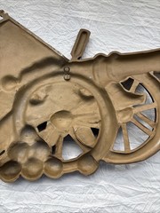 1967 Sexton Revolutionary War Cannon 13 Star Flag Metal Wall Decor