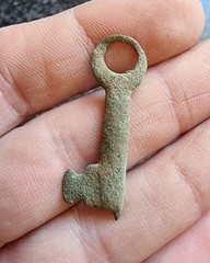 Medieval Casket Key Bronze Metal Detecting Find Antique
