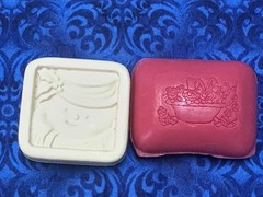 Avon Snowman Soap (2002) And Village Bath Pink Bubblegum Super Soap (1975)