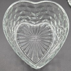 Fostoria American HOMCO Heart Shaped Lead Crystal Candy/Trinket Dish Vintage