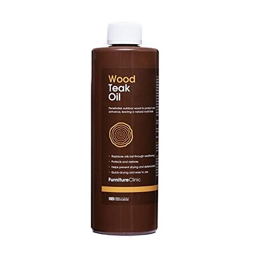Teak Oil | Wood Oil Protects & Cleans Outdoor & Indoor Furniture | Restores &…