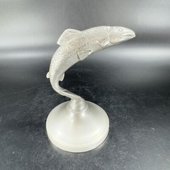 Vintage UPL Metal Pewter Jumping Fish Figurine Made In Ireland Figurine Marked