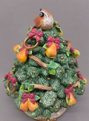 Fitz & Floyd 12 Days Christmas Five Golden Rings Lidded Limited Edition 2000