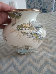 Retired Mackenzie Childs Aurora Enamel Medium Vase