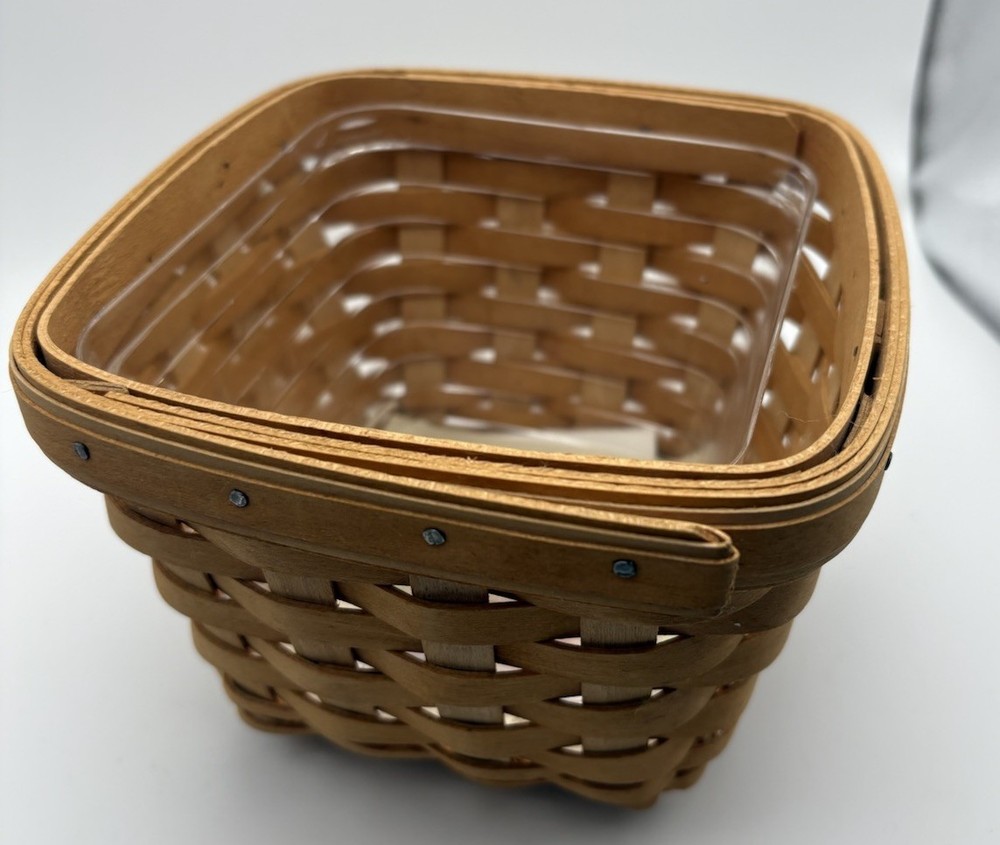 Handwoven Longaberger Basket RARE 5 Signatures Mint Condition Never Used Mint