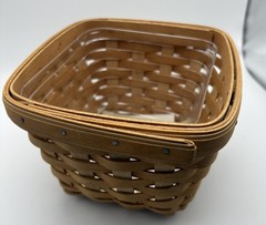 Handwoven Longaberger Basket RARE 5 Signatures Mint Condition Never Used Mint