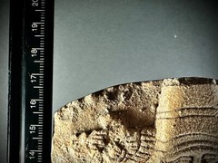 LARGE ASSYYRIAN STONE CARVED PLAQUE DEPICTING MALE RULER UNDER THE SUN AND STARS