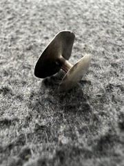 Silver Cufflink/Button. Treasure Item But Disclaimed. Paperwork Included. (e68)
