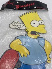 Bart Simpsons Cardboard Cut Outs 17″ Tall Standees 1990 Rare Un-opened