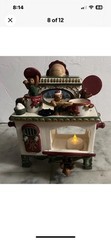 Avon Christmas Teddy and Friends Stove Diffuser & Music Box Original Packaging
