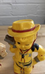 Aladdin Lil’ Cowboy Little Western Boy Yellow Plastic Milk Pitcher