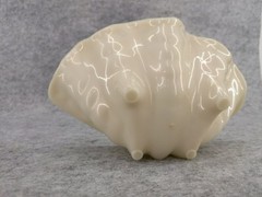 Vintage Shell White Plastic Clam Dish Tray Display Soap Candy MCM Coastal