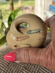 TAI Whale Trinket Box 1990’s 90’s Carved