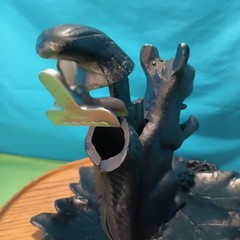 Vintage Aluminum Cast Squirrel Collectible Nut Cracker Black