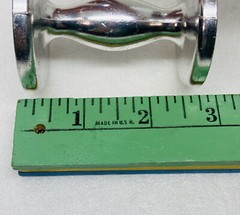 Vintage Abstract Aluminum Double Sided Figurine Display Stand Unique Art Decor X
