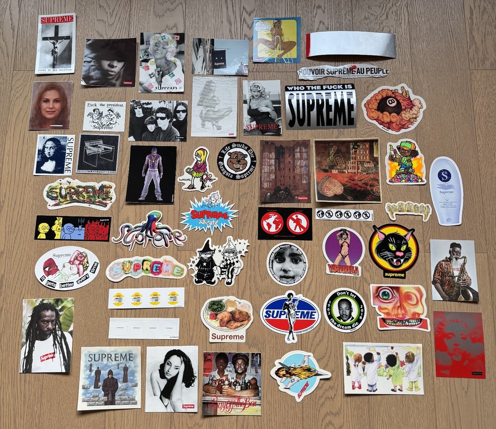 50 Supreme stickers