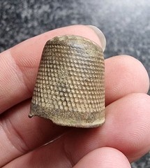 Post Medieval / Georgian Thimble Antique Metal Detecting Find 20x19mm (106)
