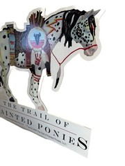 2003 Westland Trail of Painted Ponies Horse Cardboard Display Sign Promo 16″x14″