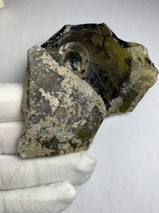 Certified Artifact Roman Glass Vessel Base Fragment with Pontil Scar 200AD