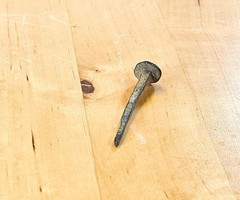 Antique Roman Wrought Iron Nail Artifact 2”