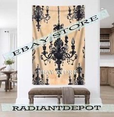 Gothic Candle Chandelier Tapestry black chandelier gothic home decor victorian 3