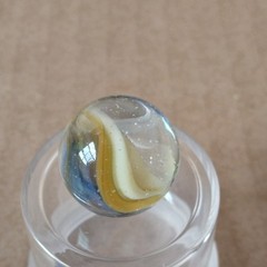 .60″ Vintage Cat Eye Hybrid Sparkler Marble- Akro Master Marble King Foreign