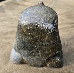 Egyptian Antiquities Pharaoh Head, Hand Made In Giza, Very Heavy Basalt, Unique.