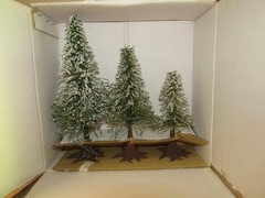 Department 56 “Frosted Norway Trees” Accessory, Set of 3, #5175-6, 1990 Pre-Own