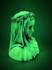 Neil Eyre Designs Halloween horror Ghost Veiled Woman Lady Veil Glow in dark