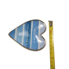 Demdaco Art Hearts Wish For It Then Work For It Ceramic Trinket Dish Graduation
