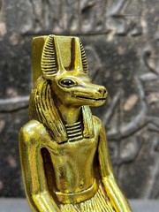 Authentic Ancient Egyptian Antiques Rare of God Anubis Statue Figurine BC